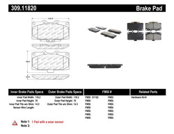 StopTech Performance 06-07 fits Subaru fits Impreza fits WRX/WRX fits STIFront Brake Pads