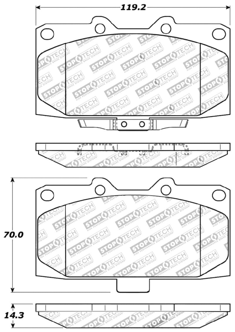 StopTech Performance 06-07 fits Subaru fits Impreza fits WRX/WRX fits STIFront Brake Pads