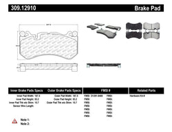 StopTech fits Mercedes Benz Front Performance Brake Pads