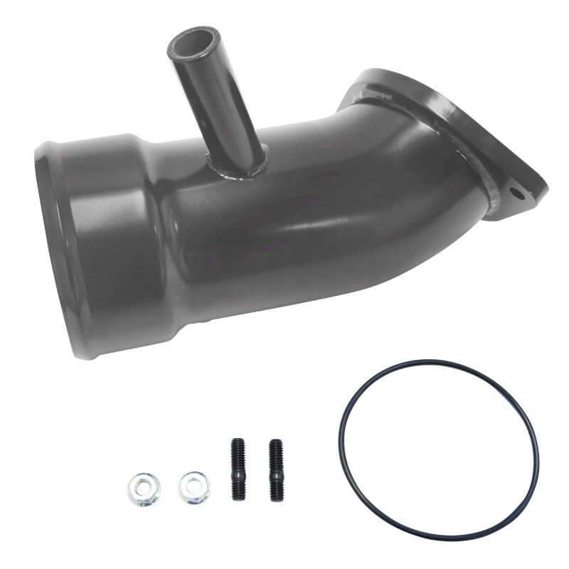 Wehrli 17-19 fits Chevrolet 6.6L L5P Duramax 3.5in Intake Horn w/PCV Port - WCFab Grey