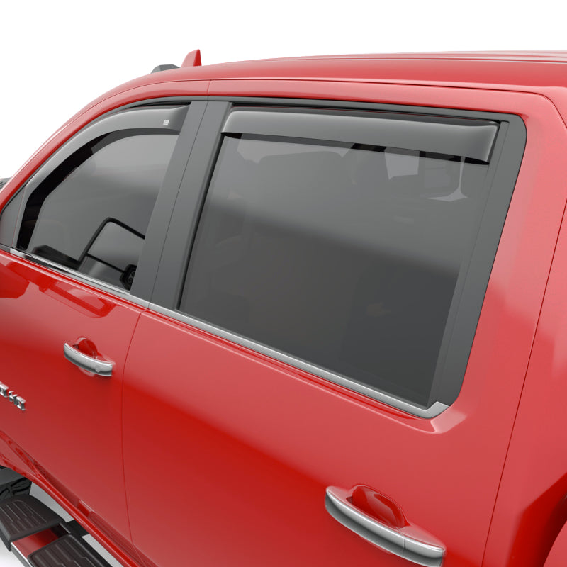 EGR 2019 fits Chevy 1500 Crew Cab In-Channel Window Visors - Dark Smoke