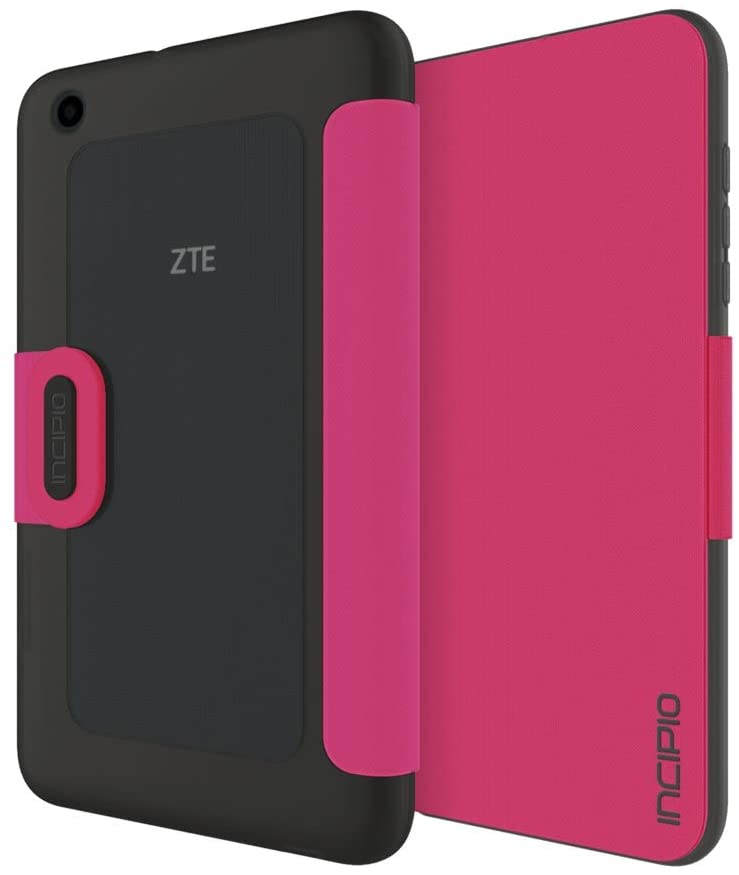 Incipio Clarion Case with Vegan Leather Front Cover and Translucent Back for ZTE ZPad 8