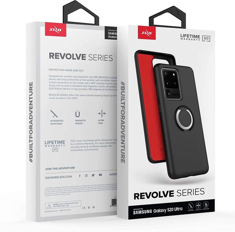 ZIZO Revolve Series for Galaxy S20 Case - Magnetic Black