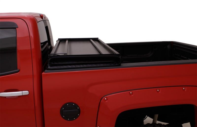 Lund 88-99 fits Chevy C1500 Fleetside (6.6ft. Bed) Hard Fold Tonneau Cover - Black