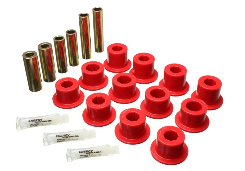 Energy Suspension 07-21 fits Toyota Tundra Red Rear Leaf Spring Shackle Bushing Set