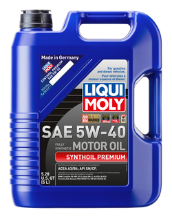 LIQUI MOLY 5L Synthoil Premium Motor Oil SAE 5W40