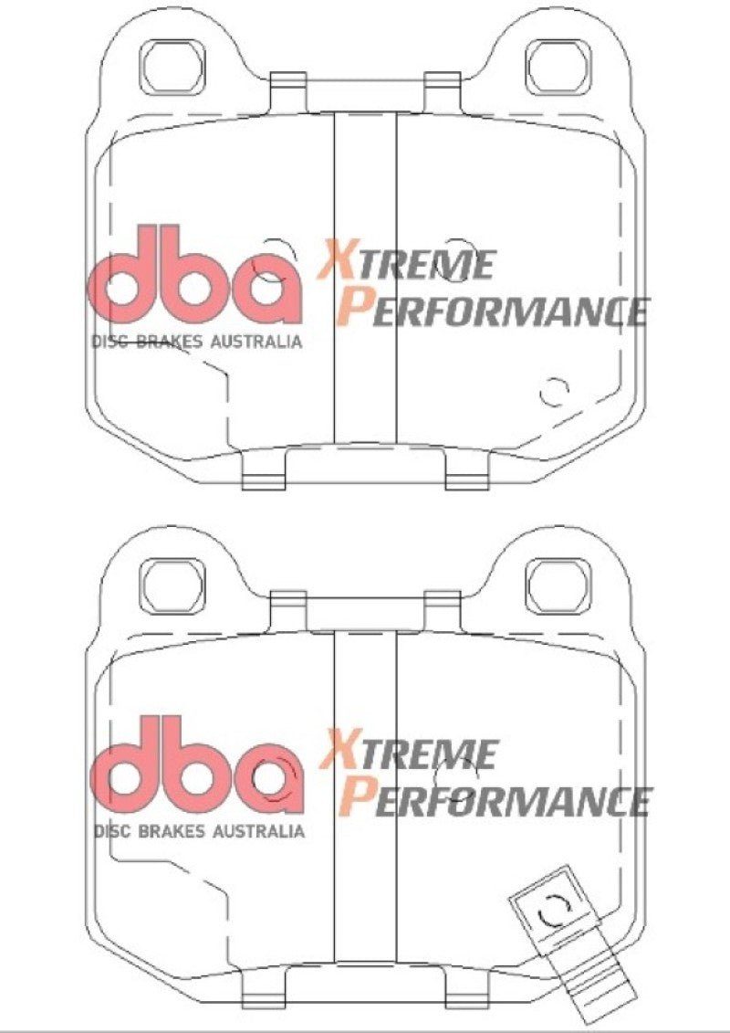 DBA 03-06 EVO / 04-09 fits STI/ 03-07 350Z Track Edition/G35 w/ Brembo XP650 Rear Brake Pads