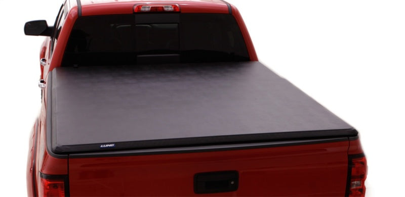 Lund 07-13 fits Chevy Silverado 1500 Fleetside (5.8ft. Bed) Hard Fold Tonneau Cover - Black